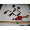 Image 1 : Clipper Hand Drill, (2) Vintage Carpenters Brace Hand Drills