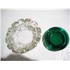 Image 3 : (3) Vintage Glass Ashtrays