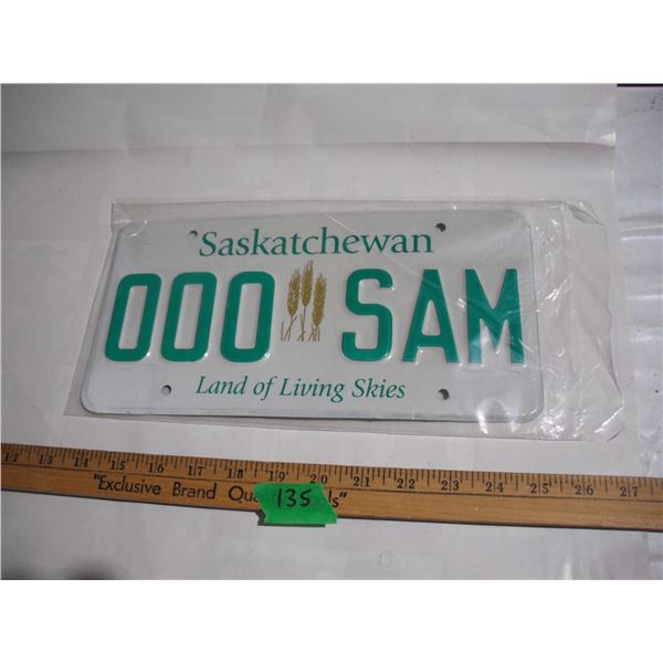 Saskatchewan Sample Plate