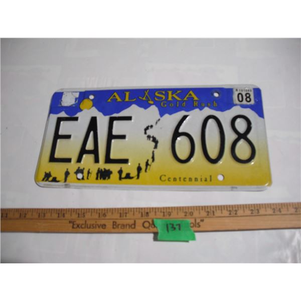 Alaska Gold Rush Centennial Plate
