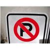 Image 2 : (2) Unused Aluminum No Parking Signs w/ Day & Times (Reflective), 12x18”
