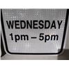 Image 4 : (2) Unused Aluminum No Parking Signs w/ Day & Times (Reflective), 12x18”