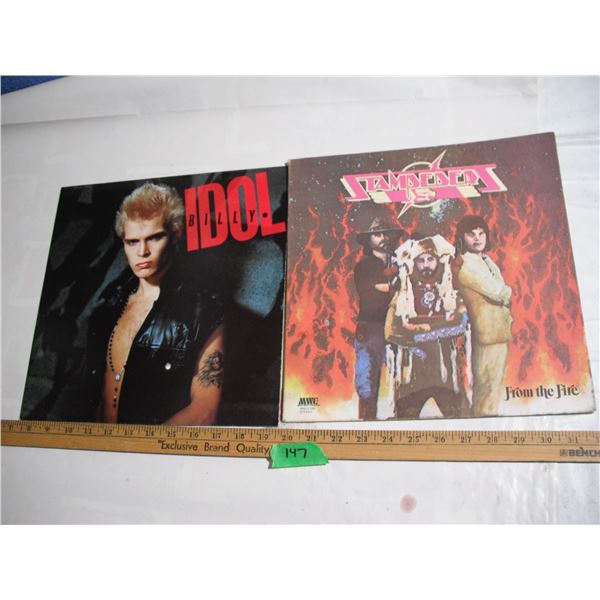 Billy Idol & Stampeders Vinyl Records (Stampeders has some scratches)