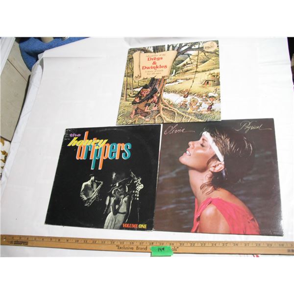 (3) Vintage Vinyl Records, Good Condition