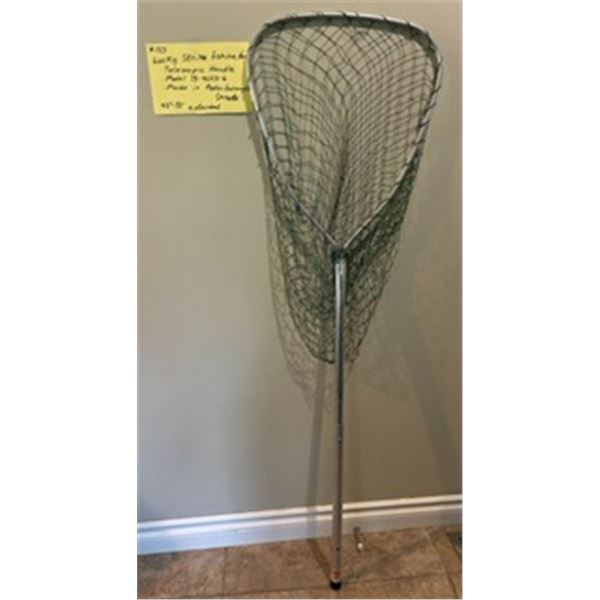 Lucky Strike Fishing Net, Telescopic Handle.  Model 78-4053-6.  55” Extended.