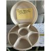Image 1 : Vintage Tupperware Divided Serving Tray with Cover.