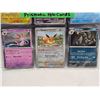 Image 4 : Pokemon Prismatic Evolutions Eeveelutions & Scream Tail Holofoil (9) Card Lot - Mint