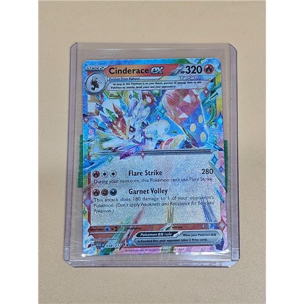 Pokemon Ascended Heroes Cinderace ex Double Rare Holo #038