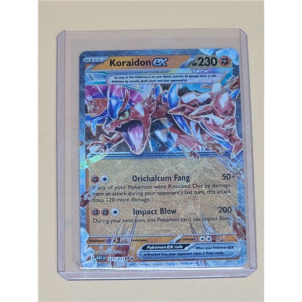 Pokemon Ascended Heroes Koraidon ex Double Rare Holo #121