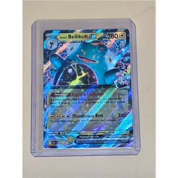 Pokemon Ascended Heroes Iono's Bellibolt ex Double Rare Holo #070