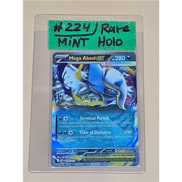 Pokemon Mega Evolution Mega Absol ex Double Rare Holo #086