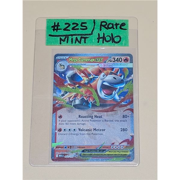 Pokemon Mega Evolution Mega Camerupt ex Double Rare Holo #022