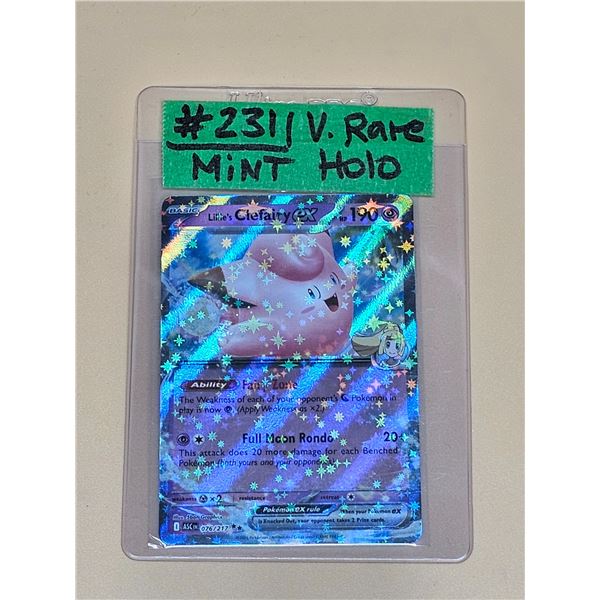 Pokemon Ascended Heroes Lillie's Clefairy ex Double Rare Holo #076