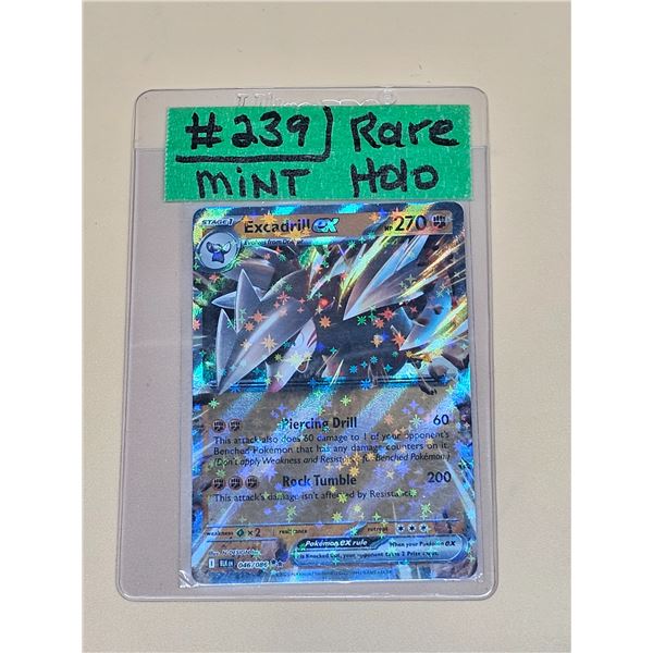 Pokemon Black Spark Excadrill ex Double Rare Holo #046