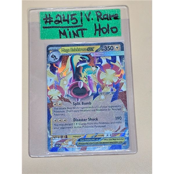 Pokemon Ascended Heroes Mega Eelektross ex Double Rare Holo #061