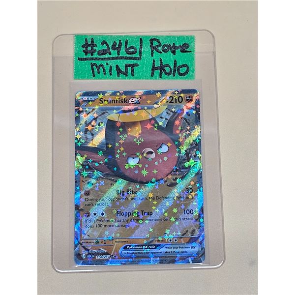 Pokemon Ascended Heroes Stunfisk ex Double Rare Holo #114