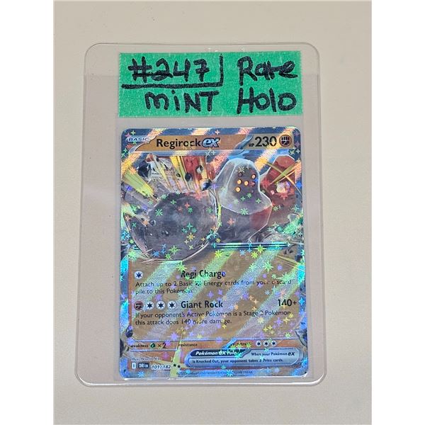 Pokemon Destined Rivals Regirock ex Double Rare Holo #101