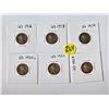 Image 1 : (6) USA Pennies | 1916 – 1918 – 1919 – 1920-S – 1927 – 