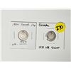 Image 1 : (2) Canada Silver 10 Cent Coins | 1929 – 1931