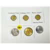 Image 1 : Lot of (6) Assorted Tokens | 1971 Chimo Dollar - 1969 Buffalo Days, Regina – 1984 Regina Ex