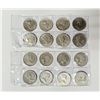 Image 2 : (16) 1973 Canada RCMP 25 cent Coins