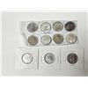 Image 1 : (11) 1973 Canada RCMP 25 cent Coins