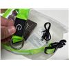 Image 5 : Green Irish blessing shamrock decoration features built-in LED lights and a rustic rope hanger (New)
