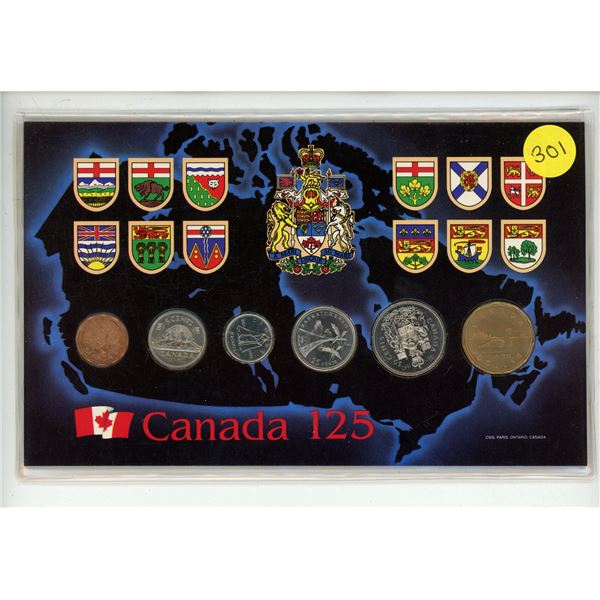 1993 Canada 125 Proof Like Coin Set.