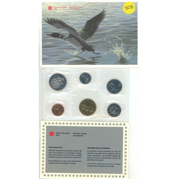 1994 Canada Uncirculated Coin Set.