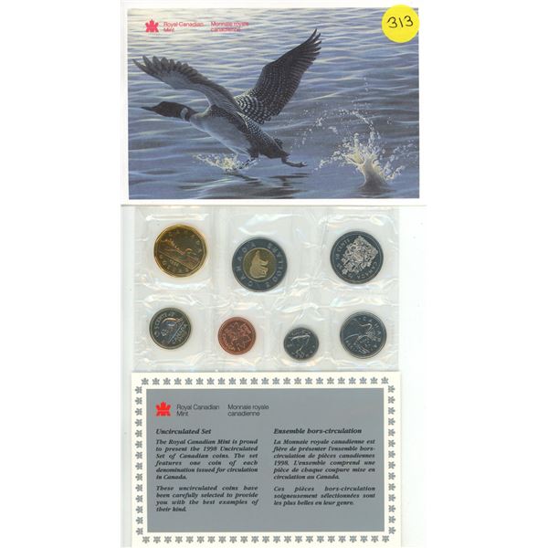 1998 Canada Uncirculated Coin Set.