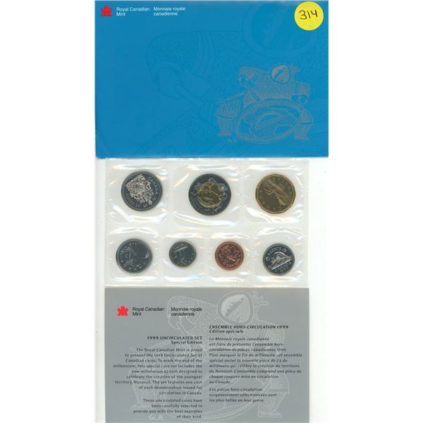 1999 Canada Uncirculated Coin Set.
