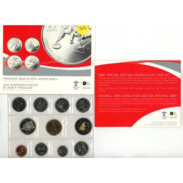 2007 Special Edition Canada Uncirculated Coin Set.