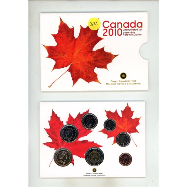 2010 Canada Uncirculated Coin Set.