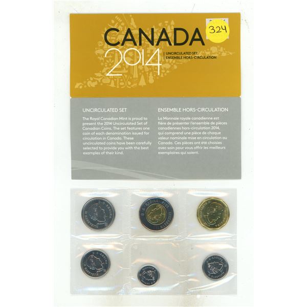 2014 Canada Uncirculated Coin Set.
