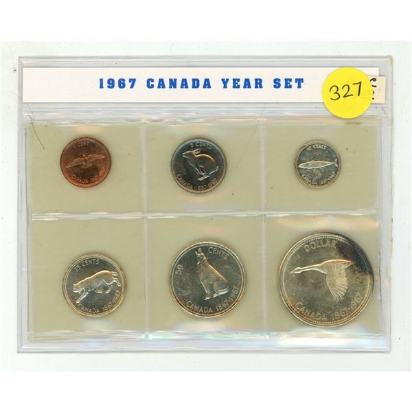 1967 Canada Silver Uncirculated Proof Like Coin Set.