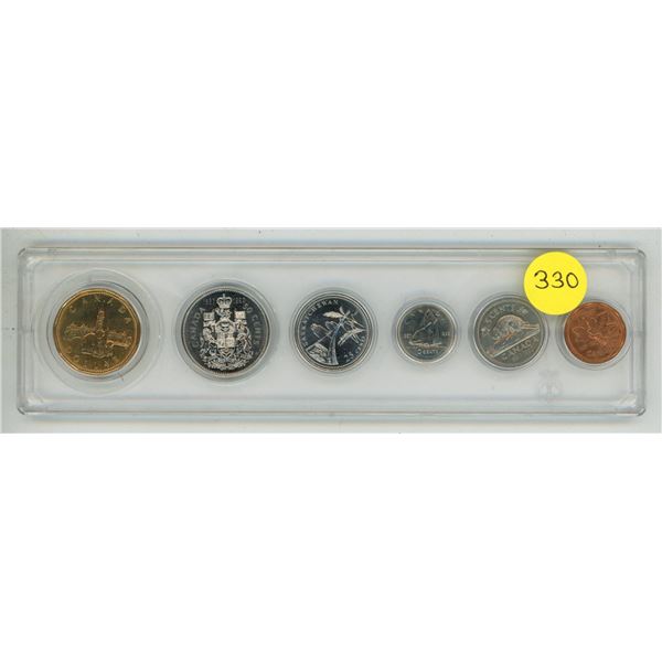 1992 Canada Uncirculated Proof Like Coin Set. (It Inculdes Special One Dollar and 25 Cents)