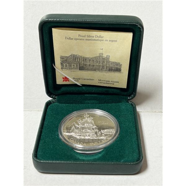 1999 Royal Canadian Mint Proof Sterling Silver Dollar commemorates the 225th anniversary of Juan Per