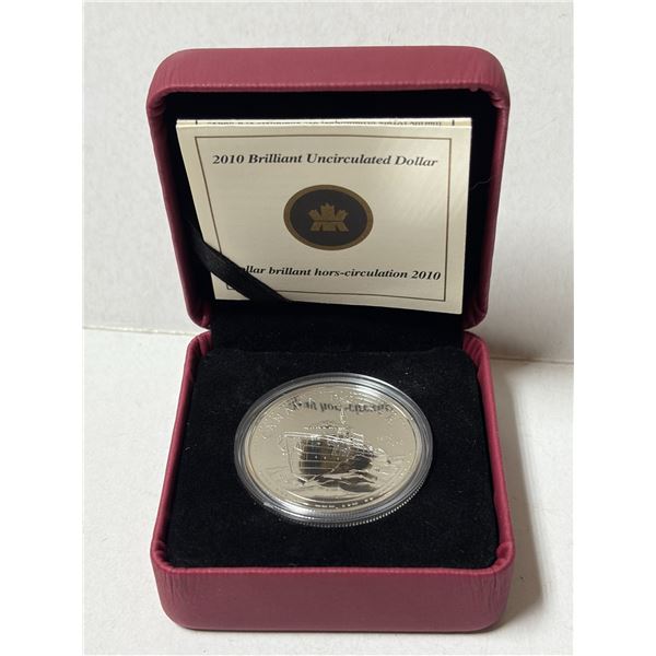 2010 Canadian Silver $1 "Brilliant Uncirculated Dollar" commemorating the 100th anniversary of the C