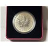 Image 2 : 2014 $5 Fine Silver Bullion Replica coin from the Royal Canadian Mint, presented in a red display ca