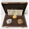 Image 1 : GOLD - Official 1976 Montreal Olympic Games medallions featuring over an ounce of gold! (52 grams, 1