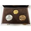 Image 3 : GOLD - Official 1976 Montreal Olympic Games medallions featuring over an ounce of gold! (52 grams, 1