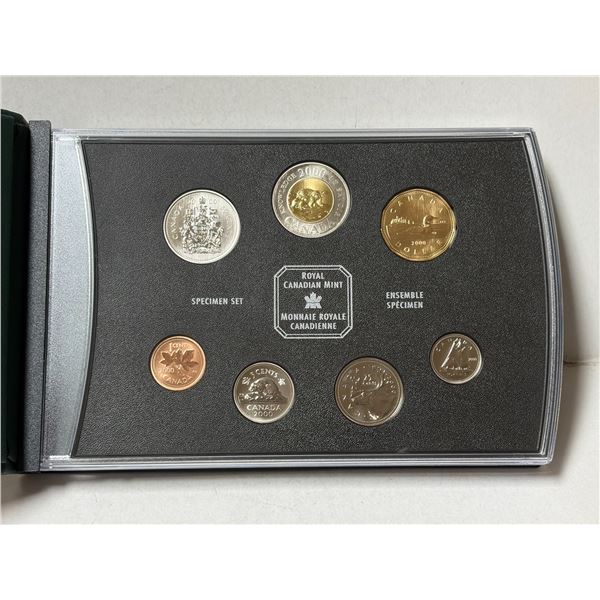 2000 Canadian Specimen Coin Set featuring a "Path of Knowledge" theme.