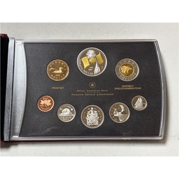2005 Canada Sterling Silver Proof Set - 40th Anniversary of Canada's National Flag! Coin (Fine Silve