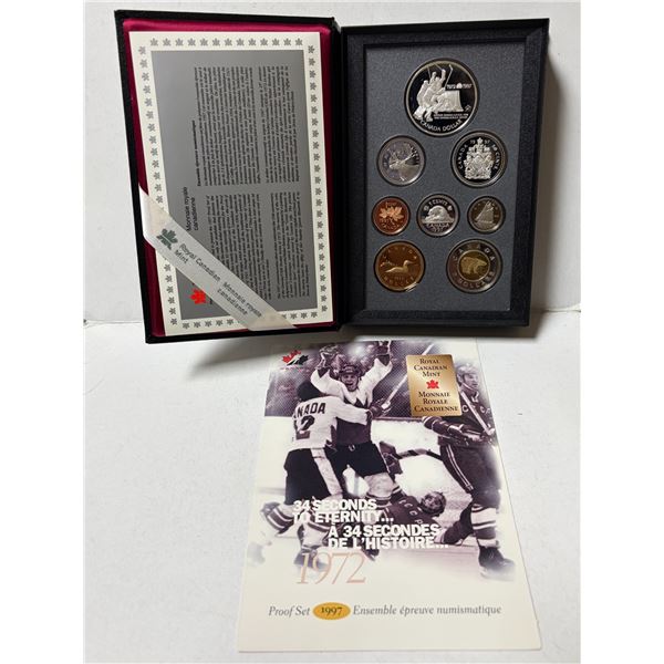 1997 Royal Canadian Mint Proof Set, featuring commemorative coins celebrating the 25th anniversary o