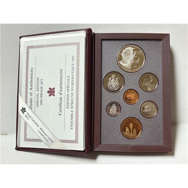 1995 Canada Special Edition 7-piece proof set from the Royal Canadian Mint.