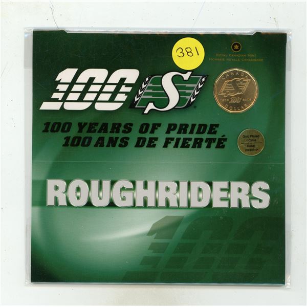 2010 Royal Canadian Mint $1 gift set commemorating the 100th anniversary of the Saskatchewan Roughri