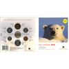 Image 1 : 2006 Oh! Canada! Gift Set featuring seven standard circulation coins with a Polar Bear theme.