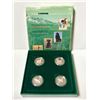 Image 2 : 1997 Royal Canadian Mint Sterling Silver Fifty Cent Four Coin Set titled "Canada's Best Friends".