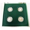 Image 3 : 2000 Royal Canadian Mint "Birds of Prey" four-coin set featuring sterling silver 50-cent coins.