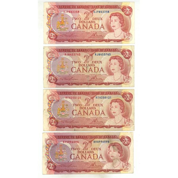 (4) 1974 Canada Two Dollars.